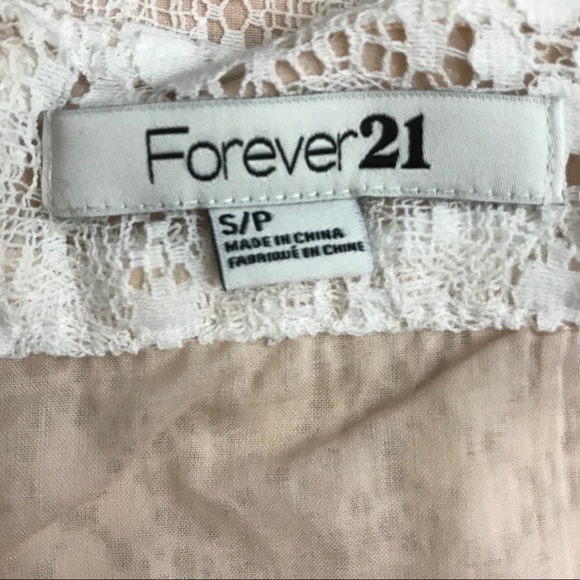 NWT Lace Pink & White Mini Skirt W/ Ribbon Detail - Picture 2 of 7